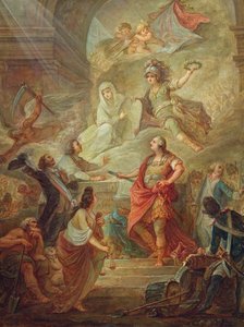 Louis XVI (1754-93) sverger lojalitet til grunnloven på hjemlandets alter